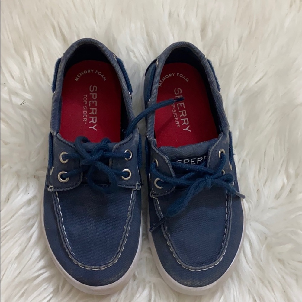 Sperry boys denim shoes size 13